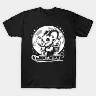 Cute Krampus Spooky Christmas Folklore T-Shirt